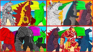 All Evolution of Godzilla Atomic Breath vs MonsterVerse:King of Monsters -Super Megamix Coffin Dance
