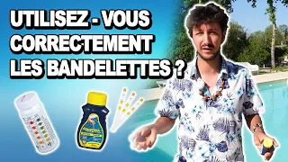 💦 Utiliser et lires les résultats d'une bandelette test d'analyse d'eau de piscine