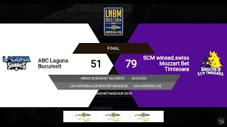 LNBM Getica 95 2023-2024: Laguna București - SCM winsed.swiss Mozzart Bet Timișoara