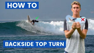 LEARN TO SURF | Backside Top Turns
