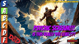 Understanding The Spell PSYCHIC SCREAM; Its Good and Bad Points in Dungeons and Dragons #dnd