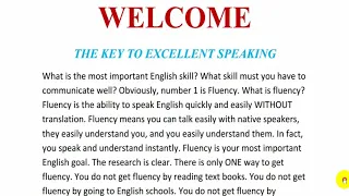 English Podcast || The KEY To Speak English Excellently (Subtitles)