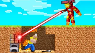 IRON MAN HUNTER Vs SPEEDRUNNER In Minecraft!