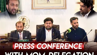 Press conference with MQM delegation | Kamran Khan Tessori