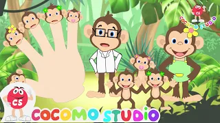 Daddy Finger | Finger Family Monkey Song| Cocomo Studio - Nursery Rhymes & Kids Songs