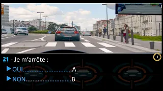 2024 code de la route France  Nouveau examen ✅ test théorique permis de conduire serie 1