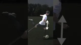 How to shoot a soccer ball with power and accuracy #shorts #soccer #football