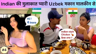 2 Indians with 1 Uzbekistan girl | Cooking Chicken for Cute Uzbek hostel owner | Tashkent vlog |