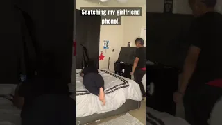 Snatching My Girlfriend Phone To See Her Reaction!!!😳