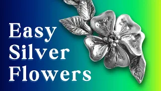 Easy Metal Clay Jewelry Making SILVER CLAY Flowers Using Precious Metal Clay-PMC3