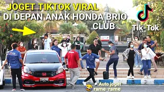 JOGET TIKTOK VIRAL DI DEPAN ANAK HONDA BRIO CLUB DJ MENDUNG TANPO UDAN | AUTO KONSER DADAKAN HAHA