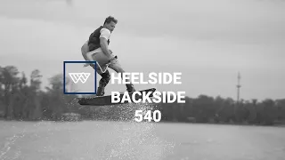 How to: Heelside Backside 540 on a wakeboard!