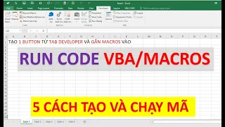 VBA - 5 cách chạy mã code VBA - Macros