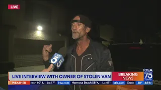 KTLA speaks to owner of van stolen in wild police pursuit through O.C. and L.A.