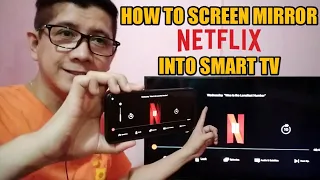 PAANO MAG SCREEN MIRROR NG NETFLIX MOVIE SA SMART TV | NO WIFI NEEDED TO SMART TV