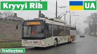 UA - Kryvyi Rih trolleybus / Криворізький тролейбус 2020 [4K]