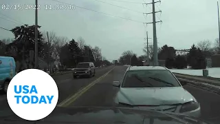 Dashcam video captures head-on collision with Wisconsin police car | USA TODAY