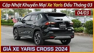 Khuyến mại xe Toyota Yaris Cross đầu tháng 03. Chi tiết giá lăn bánh và trả góp xe Yaris 2024.