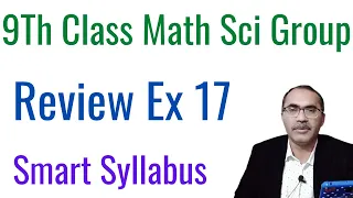 Review Exercise 17 Chapter 17 || 9Th Class Math Science Group