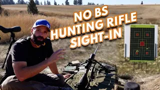 Sight-In Your Hunting Rifle - PRACTICAL METHOD From Years of Guiding