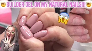 Replacing My Acrylic Extensions With A Builder Gel Overlay ft. My Natural Nails