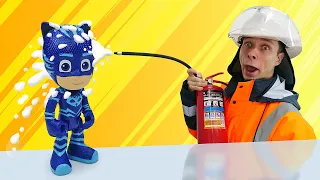Герои в Масках: пожар на станции! Видео для мальчиков про игрушечные машинки Пожарная Станция