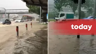 Flash floods at Upper Bukit Timah and Dunearn Road