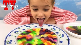 Челлендж радуга из скителс от Арины   SKITTLES RAINBOW FUN