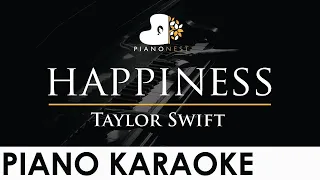 Taylor Swift - happiness - Piano Karaoke Instrumental Cover with Lyrics
