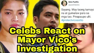 Reaksyon Ng Mga Artista sa Imbestigasyon Kay Mayor Vico Sotto