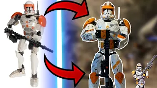 Lego Star Wars - Улучшенная Фигурка Коммандера Коуди (Custom Painted Commander Cody Acton Figure)