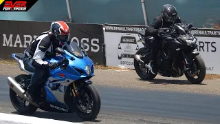 Suzuki GSX-R1000 🆚️ Kawasaki ZH2 🆚️ Yamaha MT-09 🆚️ Suzuki GSX-S750 | DRAG RACES Piques Barranquilla