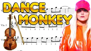 #violinsheets Tones and I - Dance Monkey - Violin Tutorial - with sheets - partitura violino