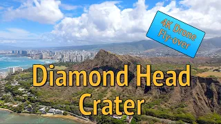 Diamond Head Crater Drone Video - 4K Drone Video - 2022 - Honolulu, Hawaii