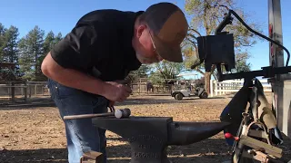 Jump welding handmade forged
