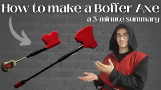 How to make a Boffer Axe | a 3-minute summary