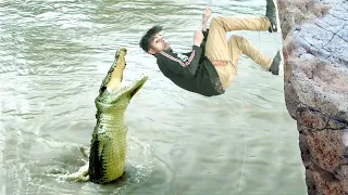 Crocodile Attack Man in African River | Wild Animal Attack Fun Made Movie By Wild Fighter