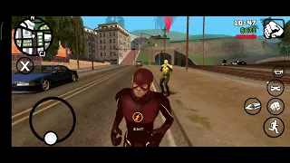 GTA SA Test:Flash and Reverse flash abilities and reverse flash enemy beta