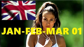 UK Singles Charts : January + February + March 2001  (All entries)