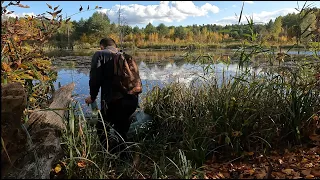 camping/forest lake /catch fish/ cooking dinner. bushcraft