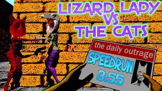 Lizard Lady Vs the Cats Speedrun WORLD RECORD - 3:51 PS4