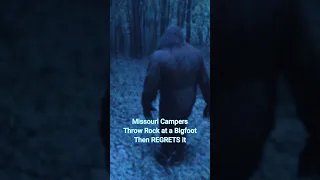 Missouri Campers throw rock at a Bigfoot then REGRETS it