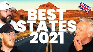 Top 10 BEST STATES to Live in America for 2021 REACTION!! | OFFICE BLOKES REACT!!