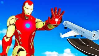 We Crashed Planes Into Massive Fortnite Iron Man (Teardown Multiplayer)