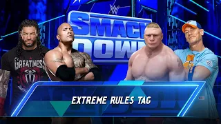 Roman Reigns & The Rock & Vs Brock Lesnar & John Cena Smackdown [WWE 2K24]