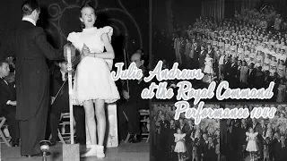 Julie Andrews at the Royal Command Performance at the London Palladium (1948)