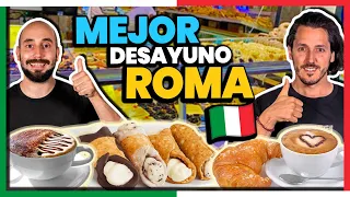 DÓNDE DESAYUNAR en ROMA 🇮🇹🤤 *IMPRESIONANTE DELICIOSO* BARATÍSIMO