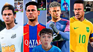 ¡JUEGO CON NEYMAR EN TODOS LOS FIFA!