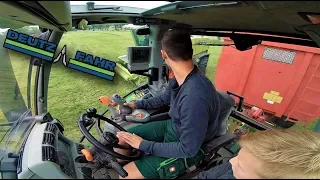 GoPro | Deutz Agrotron M650 | Cabview | Gras häckseln 2019