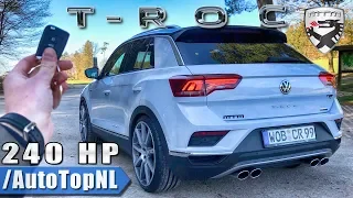 VW T ROC 240HP MTM Tuned REVIEW POV Test Drive on AUTOBAHN & ROAD by AutoTopNL